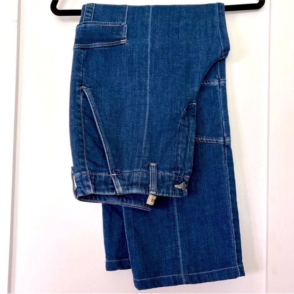 L’AGENCE Brooklyn Wide Leg Cargo Jean Barca Blue 28 High Rise Y2K Denim USA Made - Picture 12 of 15